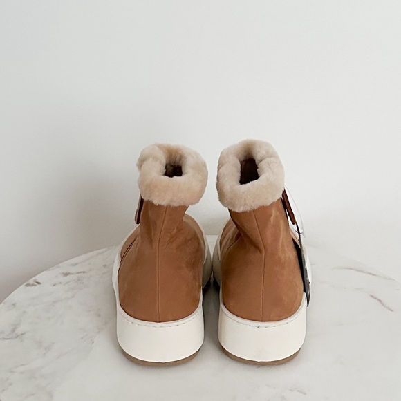 Aquatalia Allison Suede Shearling Bootie Size 8.5 NWT - Picture 6 of 7